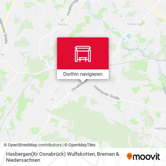 Hasbergen(Kr Osnabrück) Wulfskotten Karte