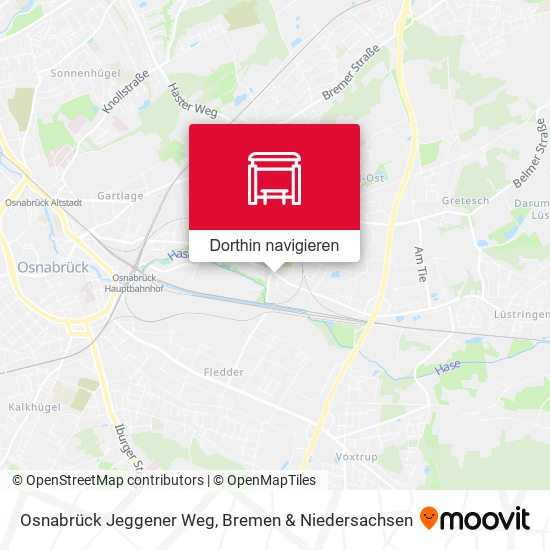 Osnabrück Jeggener Weg Karte