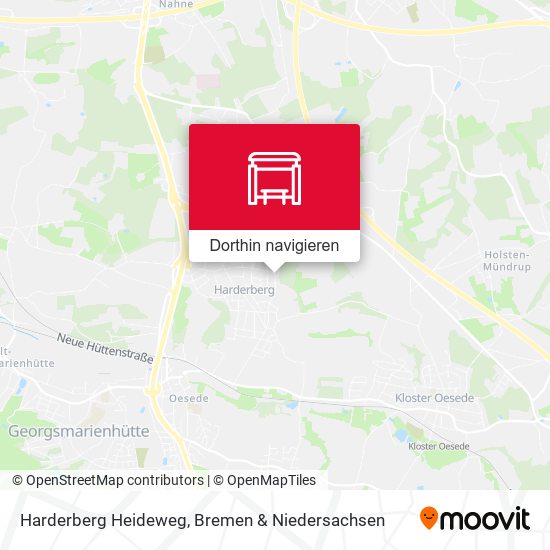 Harderberg Heideweg Karte