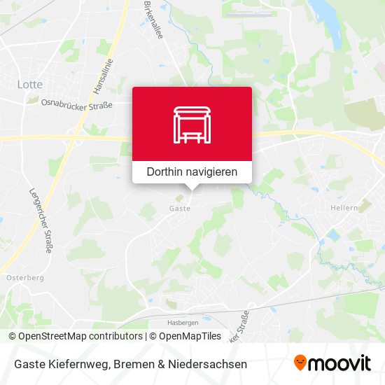 Gaste Kiefernweg Karte