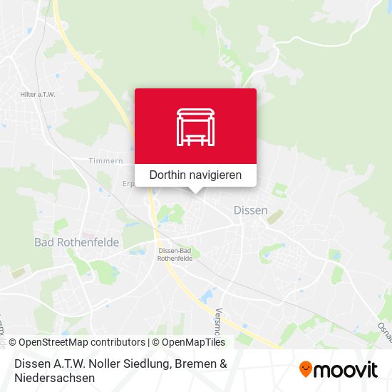 Dissen A.T.W. Noller Siedlung Karte