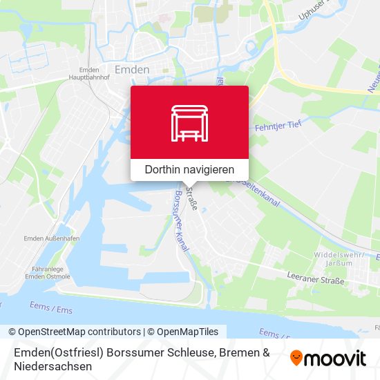 Emden(Ostfriesl) Borssumer Schleuse Karte