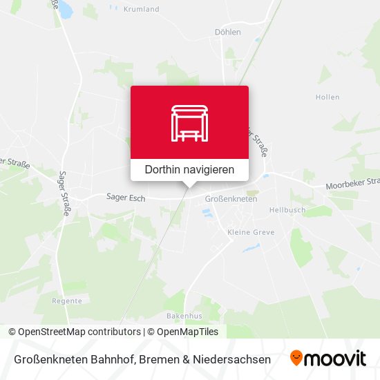 Großenkneten Bahnhof Karte