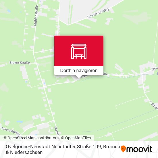 Ovelgönne-Neustadt Neustädter Straße 109 Karte
