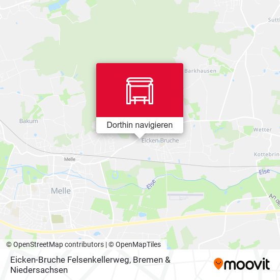 Eicken-Bruche Felsenkellerweg Karte