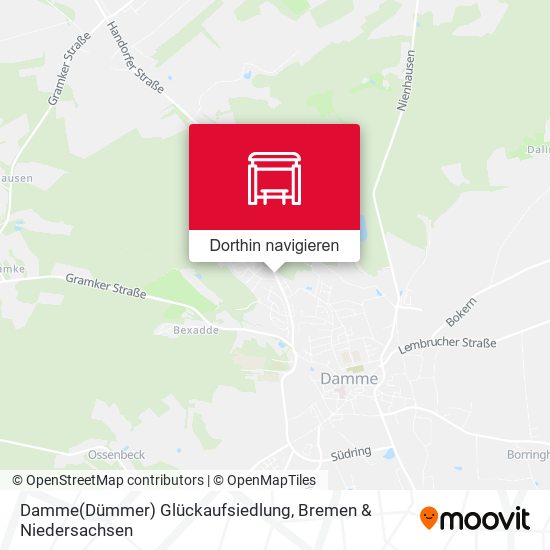 Damme(Dümmer) Glückaufsiedlung Karte