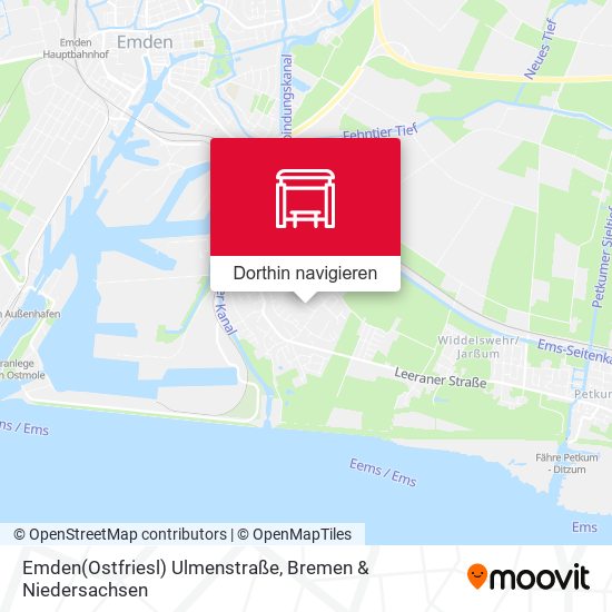 Emden(Ostfriesl) Ulmenstraße Karte