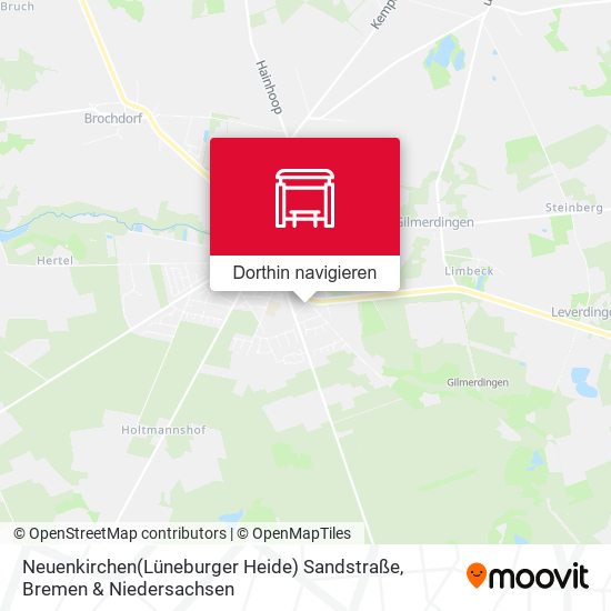 Neuenkirchen(Lüneburger Heide) Sandstraße Karte