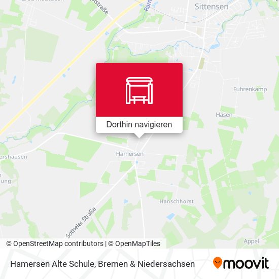 Hamersen Alte Schule Karte