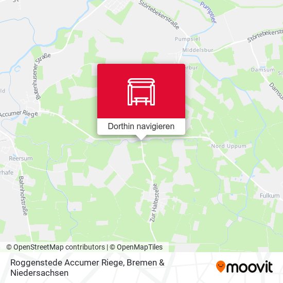 Roggenstede Accumer Riege Karte