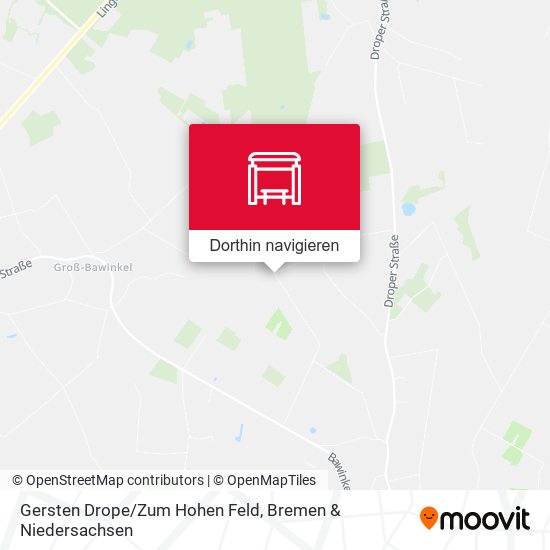 Gersten Drope/Zum Hohen Feld Karte