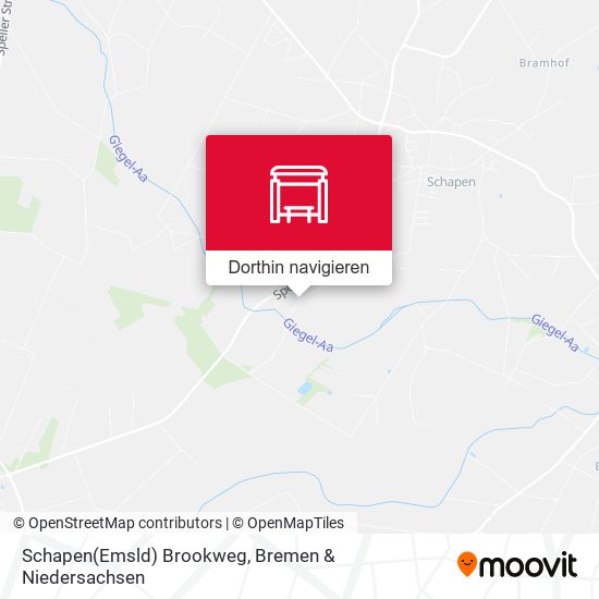 Schapen(Emsld) Brookweg Karte