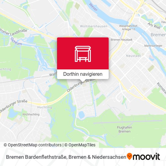 Bremen Bardenflethstraße Karte
