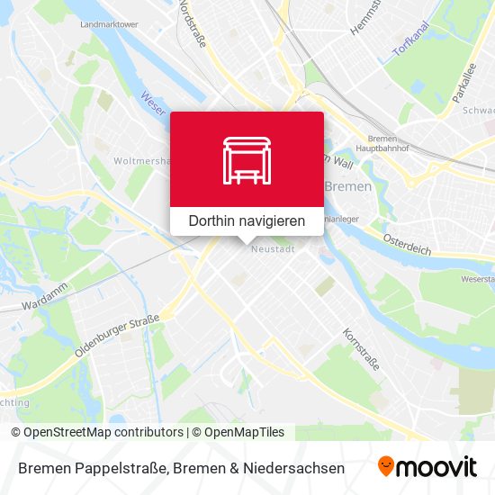 Bremen Pappelstraße Karte