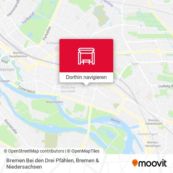 Bremen Bei den Drei Pfählen Karte