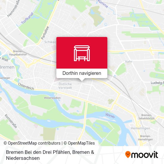 Bremen Bei den Drei Pfählen Karte