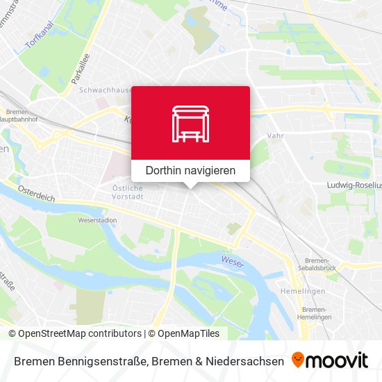Bremen Bennigsenstraße Karte