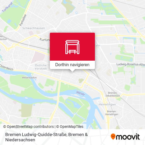Bremen Ludwig-Quidde-Straße Karte