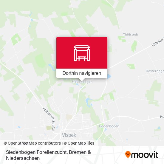 Siedenbögen Forellenzucht Karte
