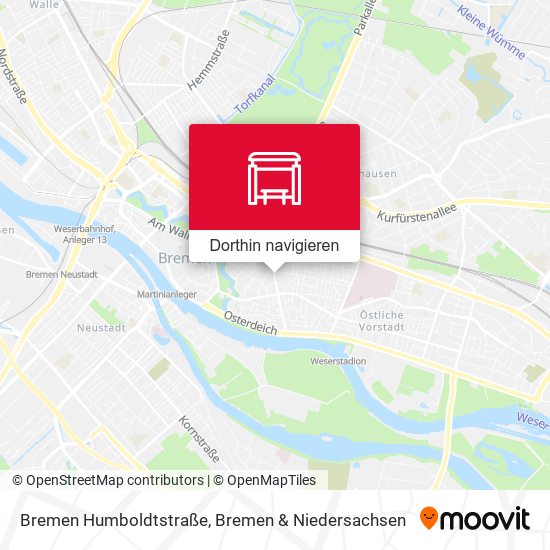 Bremen Humboldtstraße Karte