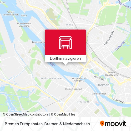 Bremen Europahafen Karte