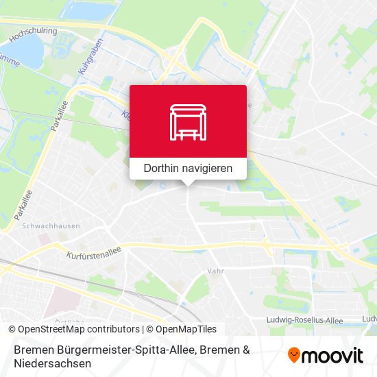 Bremen Bürgermeister-Spitta-Allee Karte