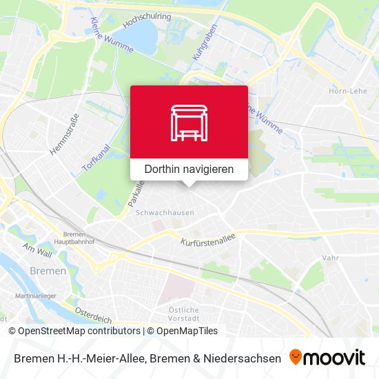 Bremen H.-H.-Meier-Allee Karte