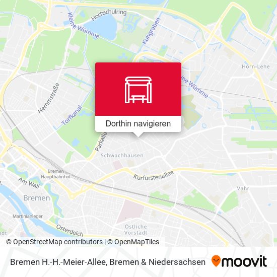 Bremen H.-H.-Meier-Allee Karte