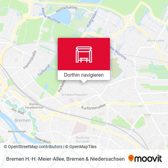 Bremen H.-H.-Meier-Allee Karte