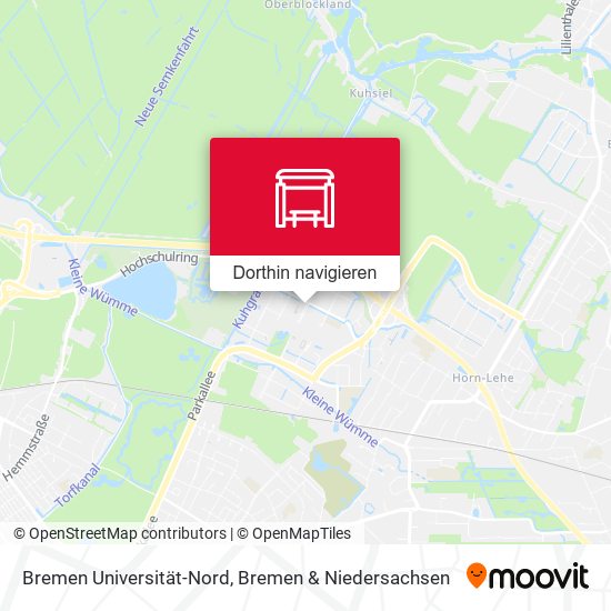 Bremen Universität-Nord Karte