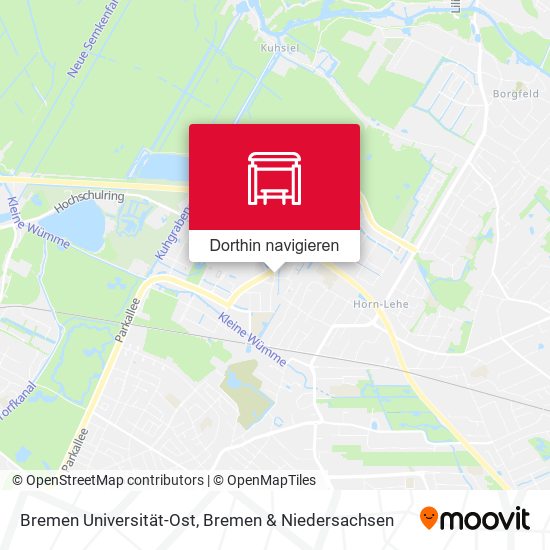 Bremen Universität-Ost Karte
