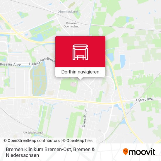 Bremen Klinikum Bremen-Ost Karte