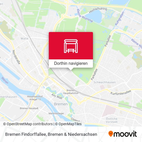 Bremen Findorffallee Karte