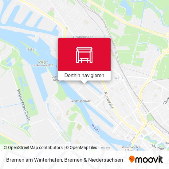Bremen am Winterhafen Karte