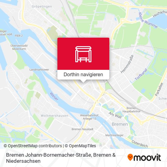 Bremen Johann-Bornemacher-Straße Karte