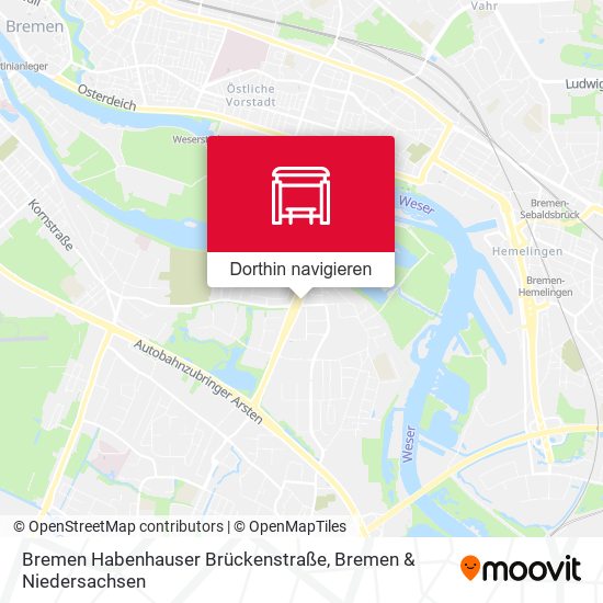 Bremen Habenhauser Brückenstraße Karte