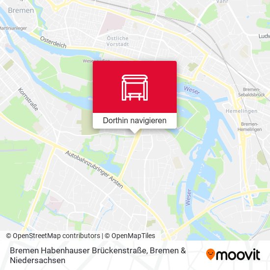 Bremen Habenhauser Brückenstraße Karte