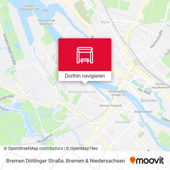 Bremen Dötlinger Straße Karte