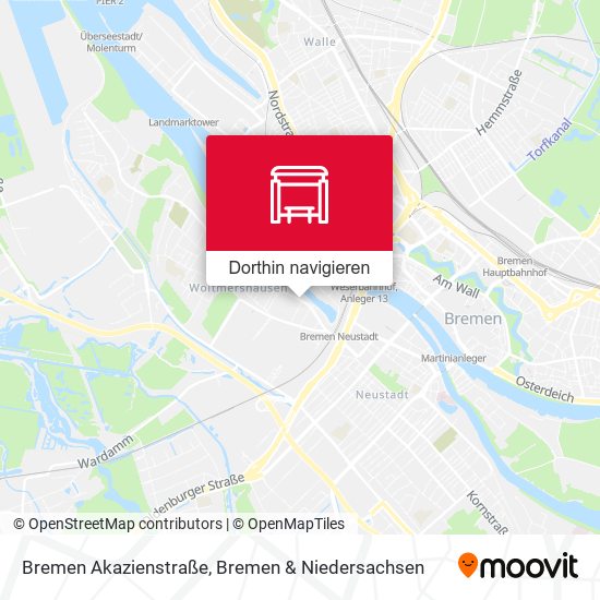 Bremen Akazienstraße Karte