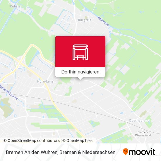 Bremen An den Wühren Karte