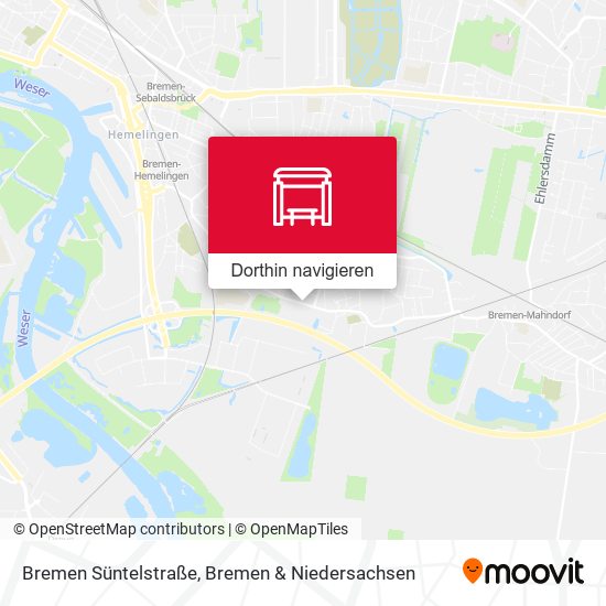 Bremen Süntelstraße Karte