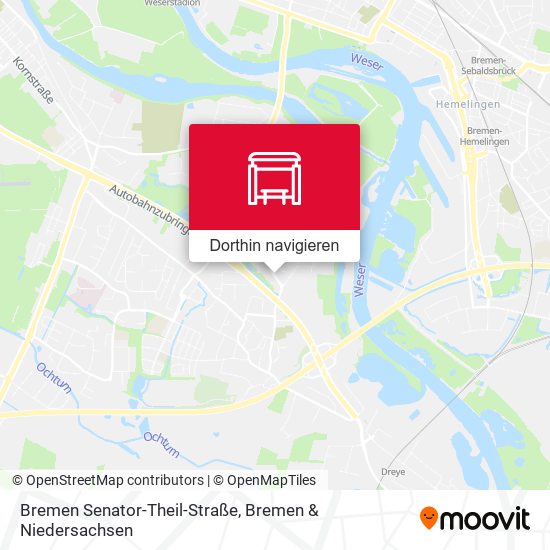Bremen Senator-Theil-Straße Karte
