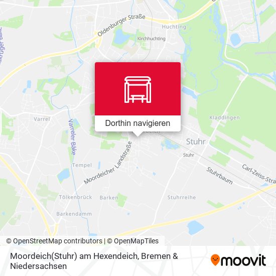 Moordeich(Stuhr) am Hexendeich Karte