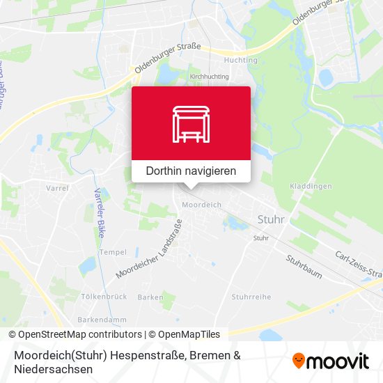 Moordeich(Stuhr) Hespenstraße Karte