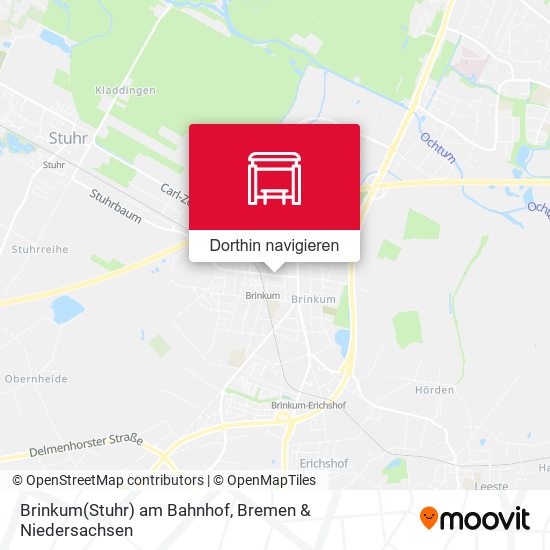 Brinkum(Stuhr) am Bahnhof Karte