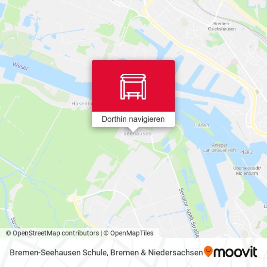 Bremen-Seehausen Schule Karte