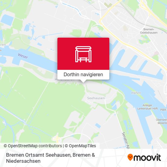 Bremen Ortsamt Seehausen Karte