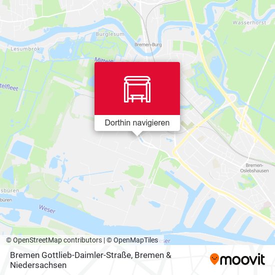 Bremen Gottlieb-Daimler-Straße Karte