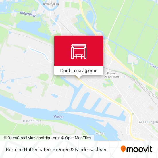 Bremen Hüttenhafen Karte