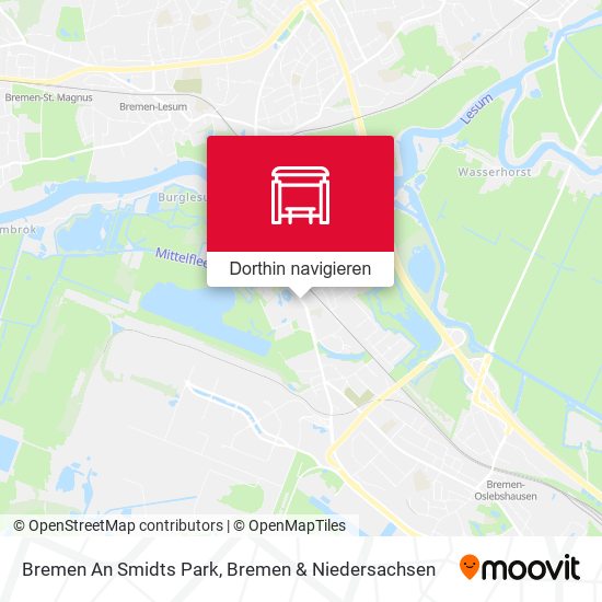 Bremen An Smidts Park Karte